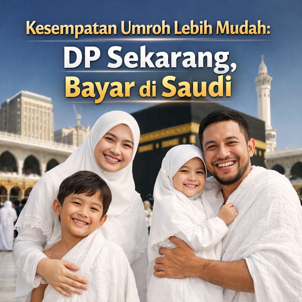 Kesempatan Umroh Lebih Mudah: DP Sekarang, Bayar di Saudi